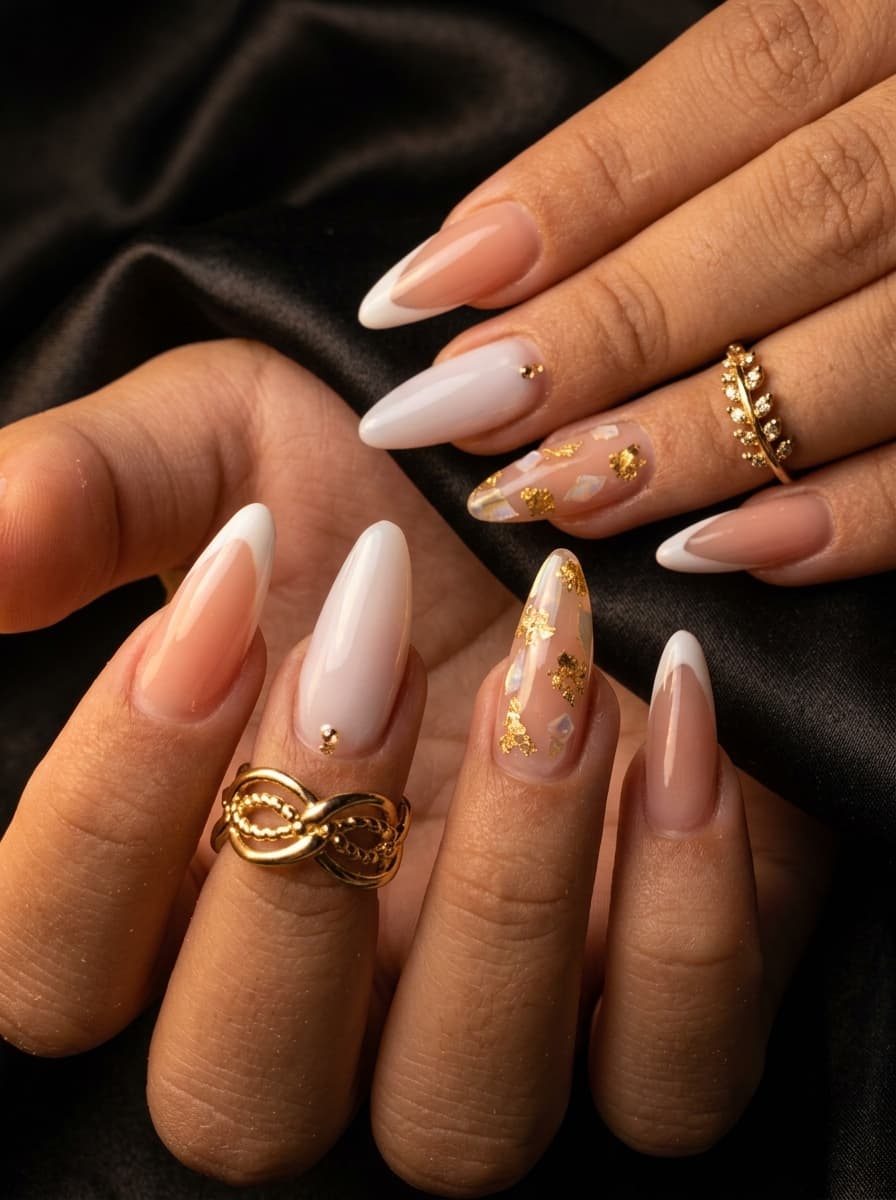 Aplicação real em Soft Gel amendoada com acabamento profissional